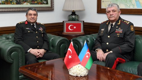 Azərbaycan və Türkiyə generalları görüşüb