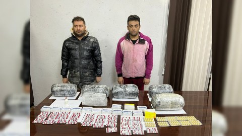 İrandan Azərbaycana narkotik keçirmək istədilər