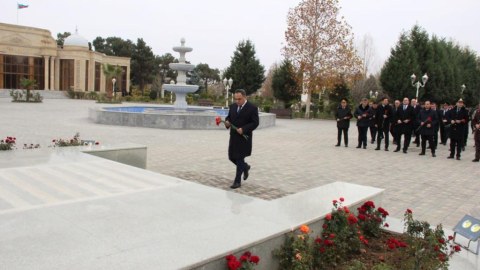 Goranboylular Heydər Əliyevin xatirəsini ehtiramla anıblar