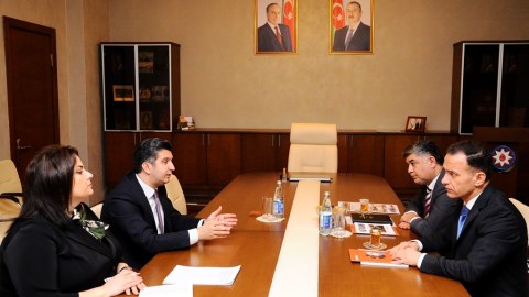 KOBİA nümayəndə heyəti Naftalanda - FOTOLAR