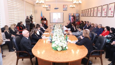 BSU-da Həsən Mirzəyevin 95 illiyi keçirilib - FOTOLAR
