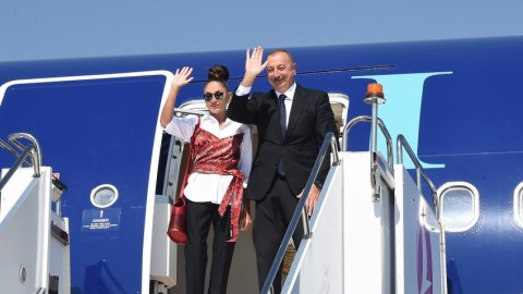 İlham Əliyevin Türkmənistana səfəri başa çatdı 