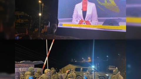 Laçın yolunda aksiya iştirakçıları üçün monitorlar quraşdırılıb