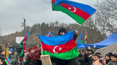 Laçın yolu bu dəqiqələrdə - FOTOLAR+VİDEO
