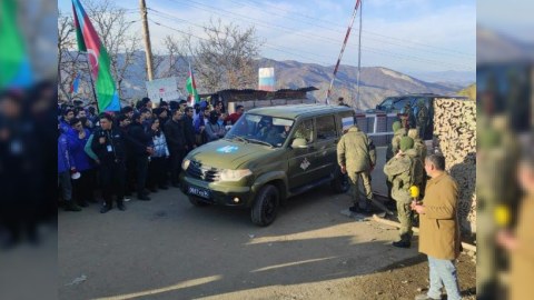 Sülhməramlıların növbəti karvanı Laçın yolundan keçdi
