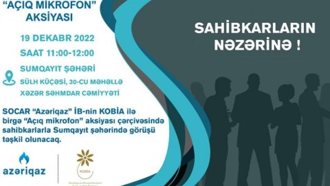 Sumqayıtda sahibkarlarla görüş  keçiriləcək