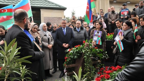 Abşeronda şəhidlər yad edilib - FOTOLAR