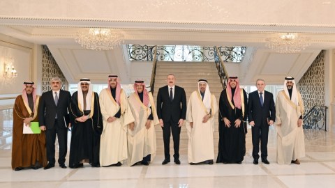 Prezident Səudiyyə nümayəndə heyətini qəbul edib - YENİLƏNİB