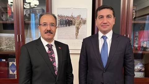 Hikmət Hacıyev Türkiyə səfiri ilə görüşdü - FOTO