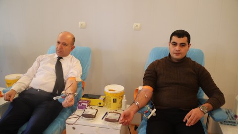 GDU-nun əməkdaşları qan verdilər - FOTO