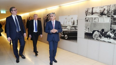 Vuçiç Heydər Əliyev Mərkəzində - FOTOLAR