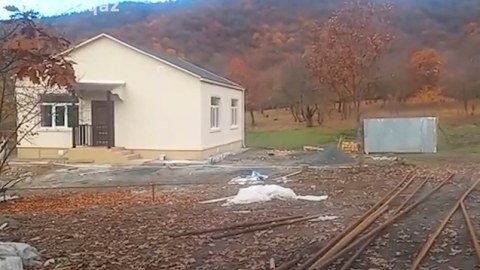 Şəhid ailəsinin evi qazlaşdırıldı - VİDEO