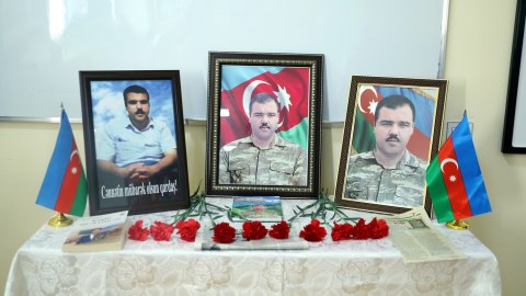 GDU-da şəhidin adına auditoriyanın açılışı oldu - FOTOLAR