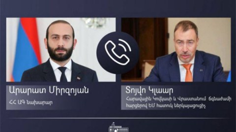 Mirzoyan Aİ rəsmisi ilə Laçın yolunu müzakirə etdi 