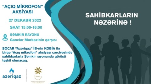 “Azəriqaz” şəmkirli sahibkarlarla görüşəcək