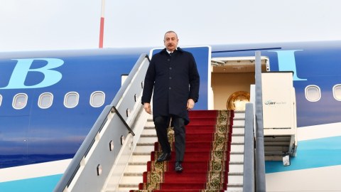 İlham Əliyev Rusiyada səfərdədir - FOTO