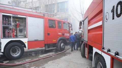 Lənkəranda yaşayış binası yanıb
