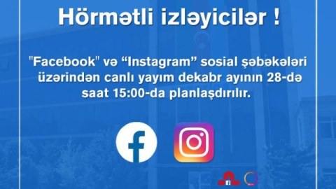 "Azəriqaz" rəhbərliyinin canlı yayımı OLACAQ
