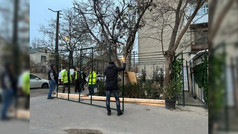 Daha bir qanunsuz tikintinin qarşısı alındı - VİDEO
