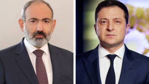 Paşinyan Zelenskini təbrik etdi