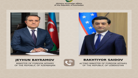 Ceyhun Bayramov özbəkistanlı həmkarı ilə DANIŞDI