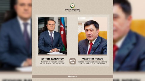 Ceyhun Bayramov Özbəkistanın keçmiş XİN rəhbərinə ZƏNG ETDİ