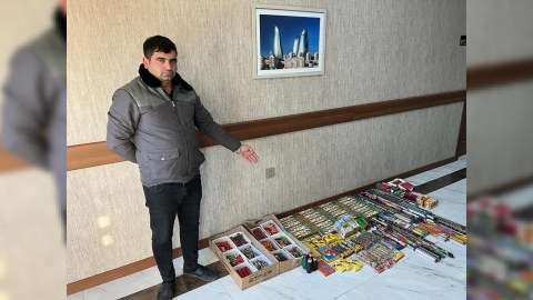 Pirotexniki vasitələr satan şəxs saxlanıldı