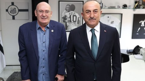 Çavuşoğlu Pelenin vida mərasimində - FOTO