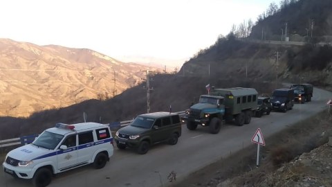 Sülhməramlıların 20 maşını Laçın yolundan keçib - YENİLƏNİB