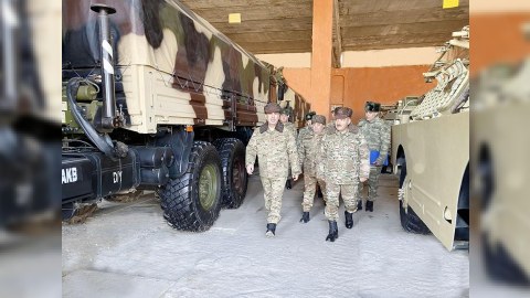 Zakir Həsənov şəxsi heyətin döyüş hazırlığını YOXLADI