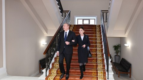 Prezident və xanımı Uşaq-Gənclər İnkişaf Mərkəzində - FOTOLAR