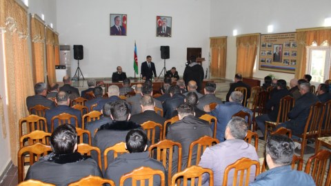 Xocavənd qəsəbəsində sakinlərlə qəbul keçirilib - FOTOLAR
