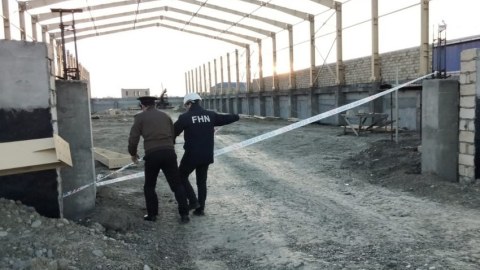 Mingəçevirdə qanunsuz tikilinin qarşısı alındı - VİDEO