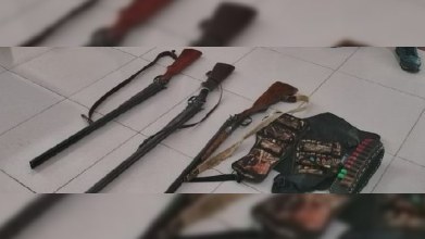 Sənədsiz ov tüfəngləri müsadirə edildi - FOTO