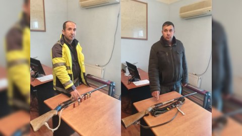 Evdə avtomat və narkotik saxlayanlar ələ keçdi - FOTO
