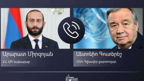 Mirzoyan Quterreşlə Laçın yolunu müzakirə etdi