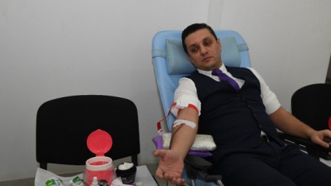 Dövlət Komitəsində qanvermə aksiyası keçirildi - FOTOLAR