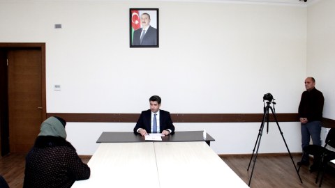 Naftalanda növbəti vətəndaş qəbulu keçirilib