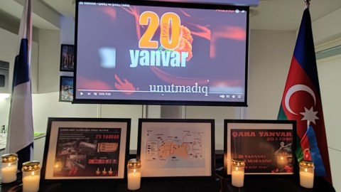 Helsinki Azərbaycan Evində 20 Yanvar şəhidləri anılıb - FOTOLAR