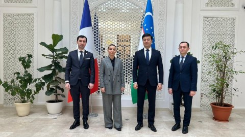Leyla Abdullayeva Fransada səfirlərlə görüşüb - FOTO