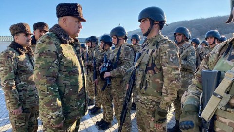 Kərim Vəliyev Kəlbəcər və Laçında döyüş hazırlığını yoxladı - FOTO 