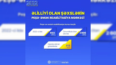 2600 gəncə peşə və sosial reabilitasiya xidmətləri göstərilib