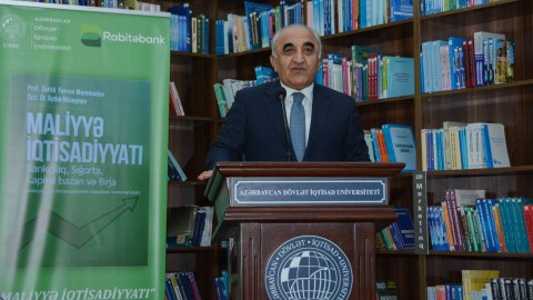 UNEC-də “Maliyyə iqtisadiyyatı” kitabının təqdimatı olub - FOTOLAR