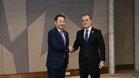 Ceyhun Bayramov Baş katiblə danışıqlar apardı