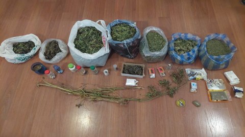 Narkotacirin evindən külli miqdarda marixuana çıxdı