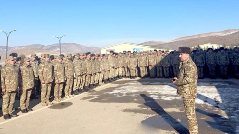 Azad olunmuş ərazilərdə hərbçilərlə görüşlər keçirilib - FOTO