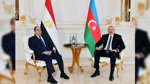 Azərbaycan və Misir prezidentləri təkbətək görüşdü