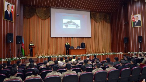 Hərbi yol polisi ilə təlim-metodiki toplantı keçirildi