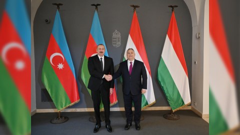 İlham Əliyev Viktor Orbanla görüşüb - YENİLƏNİB 