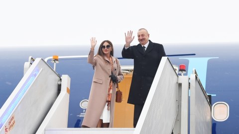 Prezidentin Macarıstana səfəri başa çatdı - FOTO